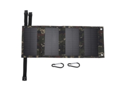 Panel Solar Plegable 10w Con Salida Usb Para Cargador Al Aire Libre, Senderismo, Camping, Camuflaje
