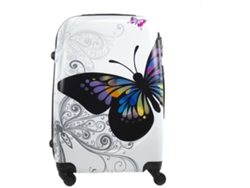 Maleta de cabina COSHANO equipaje de mano viaje avión 4 ruedas giratorias 360º mariposa 55x35x25cm