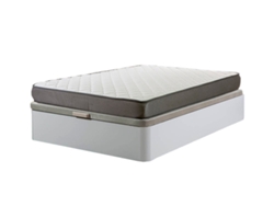 Sommier Atenas Blanco 90X190Cm Colchón Básico 18Cm SALDOSYSTOCKS