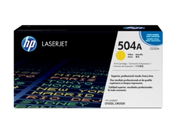 Cartucho de tóner Original LaserJet HP 504A amarillo para  series CP3525 y CM3530