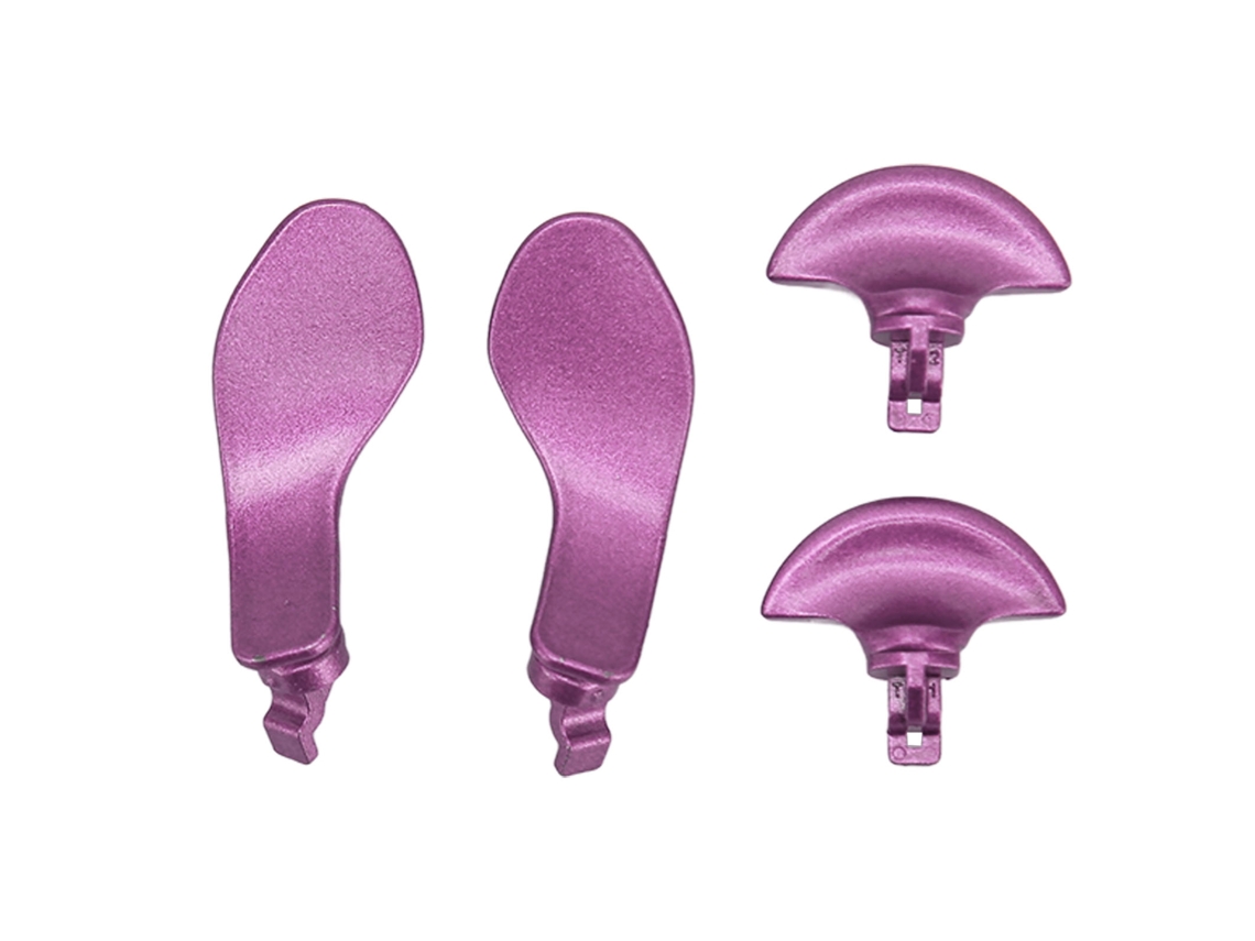 Botones Traseros Metálicos Para Mando Edge De Ps5, 4 Palancas De Repuesto Profesionales, Color Morado.