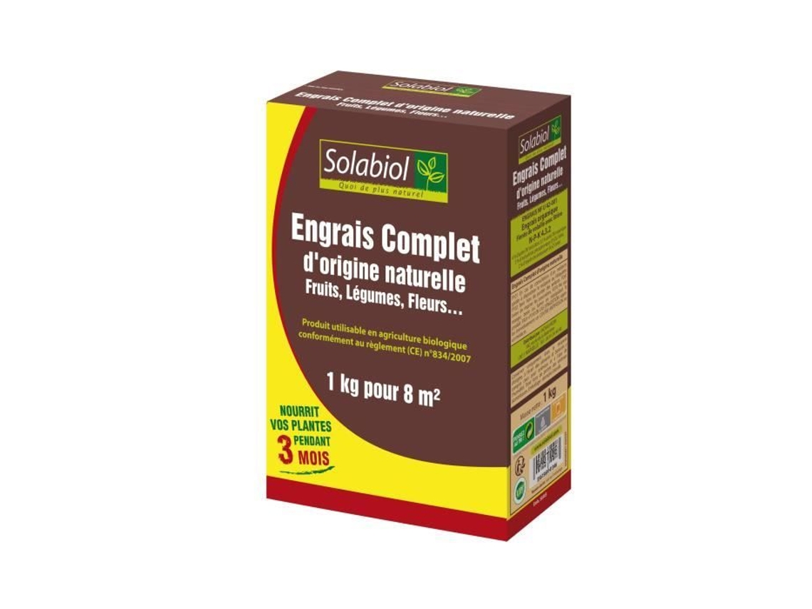 Fertilizante completo Soconat1, marrón, 1 kg Solabiol