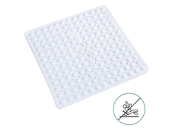 Alfombrilla De Baño Cuadrada Antideslizante Y Antimoho, Lavable A Máquina, 53x53 Cm, Pvc