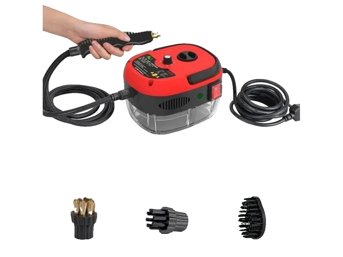 Limpiador a vapor, 2500 W de potencia, limpieza a alta temperatura, rojo básico, 220 V, OEM UE