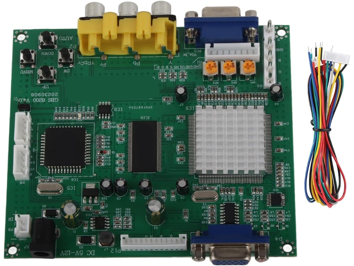Tarjeta Convertidora De Vídeo Rgb/cga/ega/yuv A Vga Hd Para Entusiastas De Los Videojuegos.