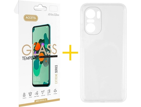 Carcasa + Protector de Pantalla para Xiaomi MI 11I ACCETEL Transparente Claro