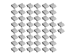 50 clips de acero inoxidable para invernadero, fijación duradera para marcos de vidrio.
