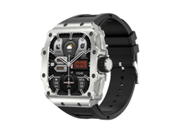 Reloj inteligente con llamadas Bluetooth, pantalla AMOLED de 1,95", monitor de frecuencia cardíaca y presión arterial, negro, Bestvite