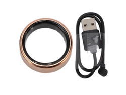 Smart Ring Podómetro, Monitor de sueño y temperatura, Resistente al agua, Dorado Claro