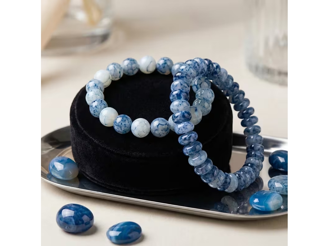 Conjunto De Dos Brazaletes De Cristal Natural Siurn