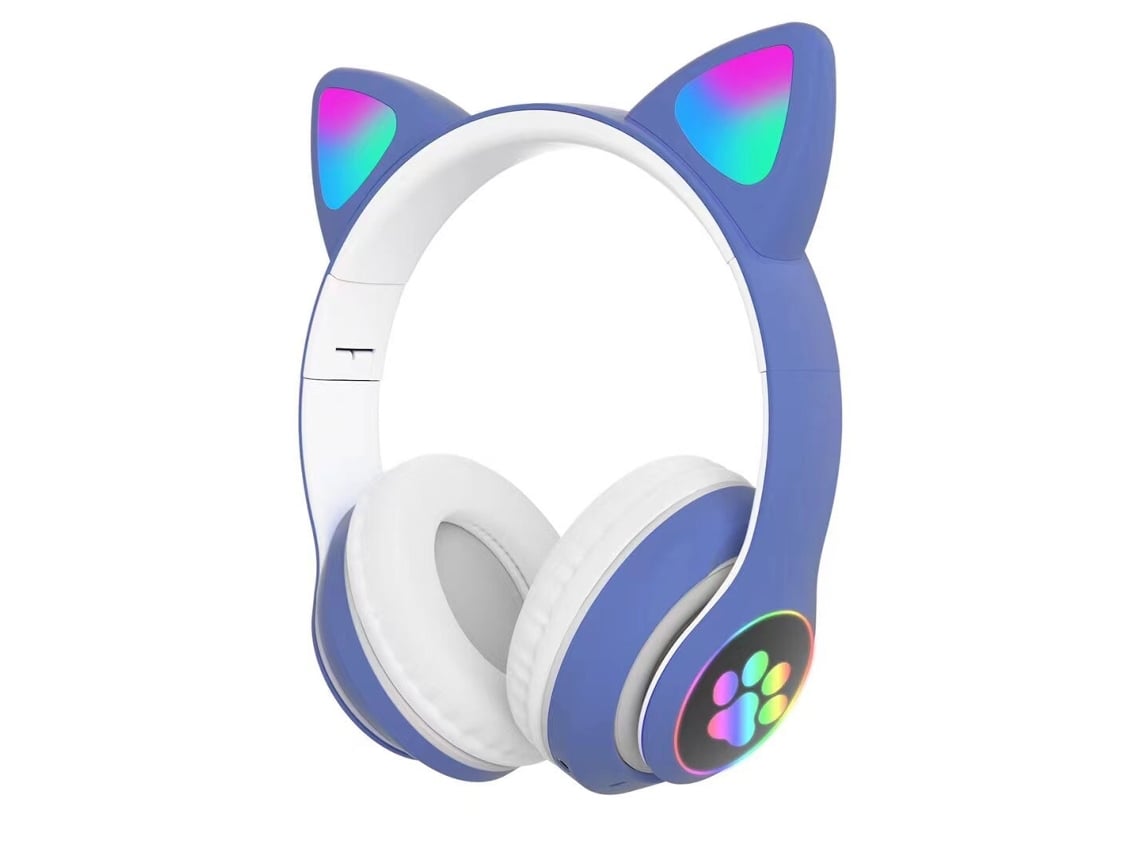 Auriculares Bluetooth Luminoso gato orejas móvil ancla inalámbrico