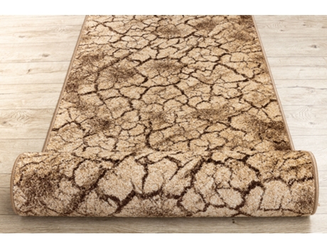 Alfombra de pasillo KARMEL Terra suelo agrietado - tuerca 70cm