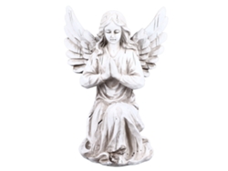 Estatua de ángel religioso, resina, decorativa, para jardín.