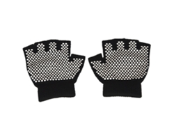 Guantes Transpirables De Medio Dedo Para Mujer, Ideales Para Gimnasio, Yoga, Fitness Y Deportes (negro).
