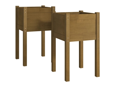 Jardinera VIDAXL 810796 (40 x 40 x 70 cm - Madera - Marrón)