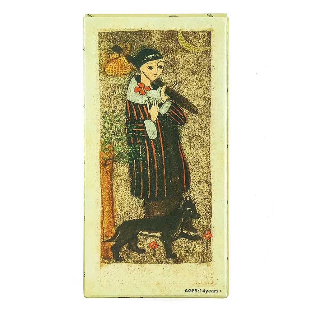 Cartas De Juego De 11 X 5,5 Cm, 78 Cartas De Tarot Retro.