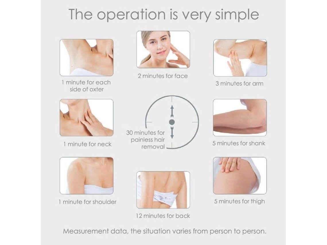 Mini depilación IPL Yizhood Flawless para bikini, facial, axilas y cuerpo, color dorado