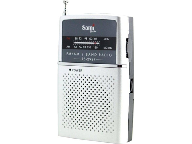 Radio Portátil con Auriculares SAMI RS2927 (Analógico - AM/FM - Pilas)