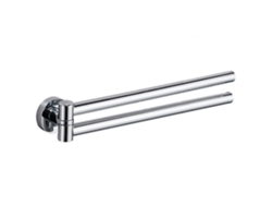 Toallero giratorio de acero inoxidable para baño, círculo longitudinal, aro doble para toallas, soporte de pared para baño Gusshious