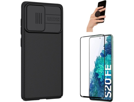 Carcasa, Protector y Popsocket Samsung S20 FE Nillkin Camshield Negro