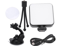 Luz De Video Rgb Recargable, Led De 2000 Mah, Color De 360 Grados.