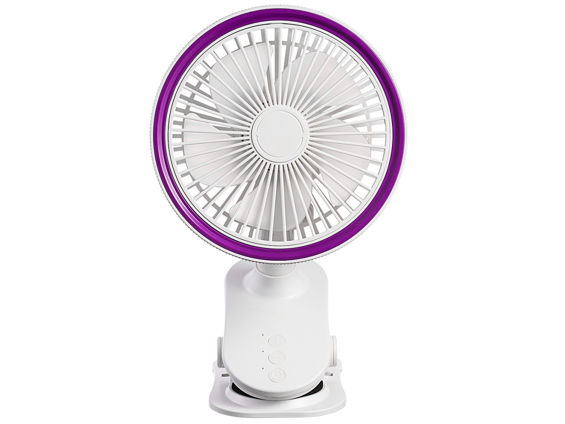 Mini Ventilador Creativo Con Clip, Ángulo Ajustable, Silencioso Y Portátil, Con Luz Nocturna Y Cubierta A Prueba De Viento Desmontable.