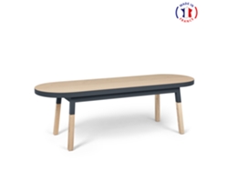 Mesa de Centro MON PETIT MEUBLE FRANÇAIS (Gris Chocolate Tanis - Madera - 140 x 45 x 45 cm)