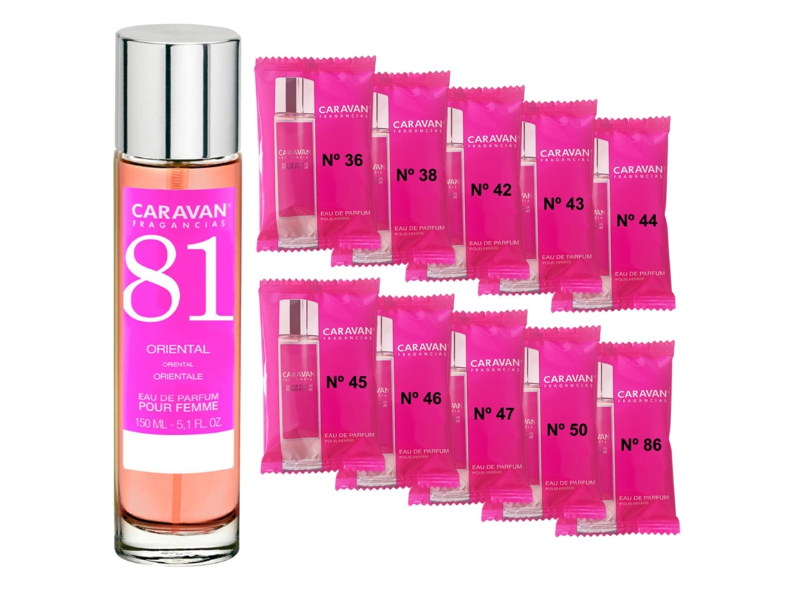 Perfume de mujer Caravan Nº81 150 ml Set de 10 Frascos Fragancia