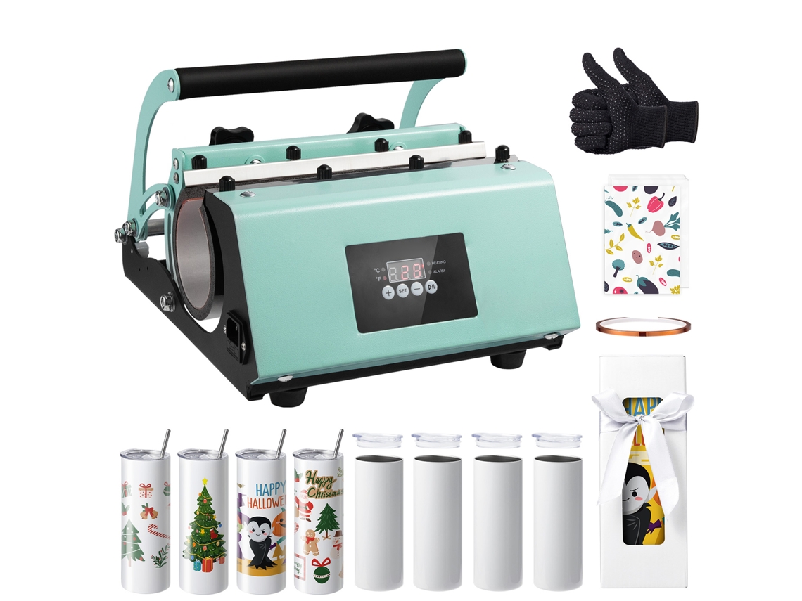 Kit completo de prensa térmica y tazas de sublimación Succebuy