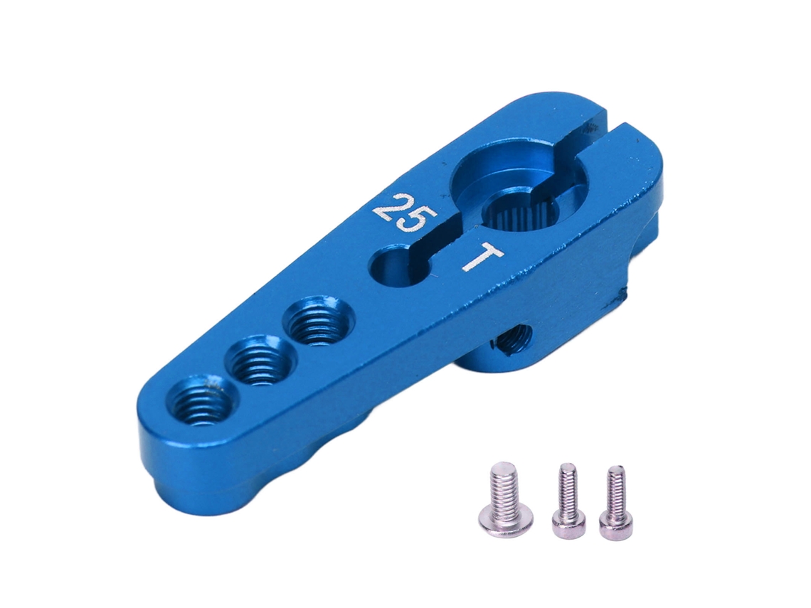 Varillas De Servo Ajustables De Aluminio 25t Con 3 Orificios Para Coches Rc A Escala 1/10 - Azul