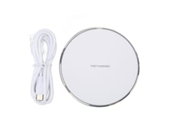 Carregador Sem Fio Rápido 15w Máximo Para Iphone 14 Samsung Galaxy S22 Branco