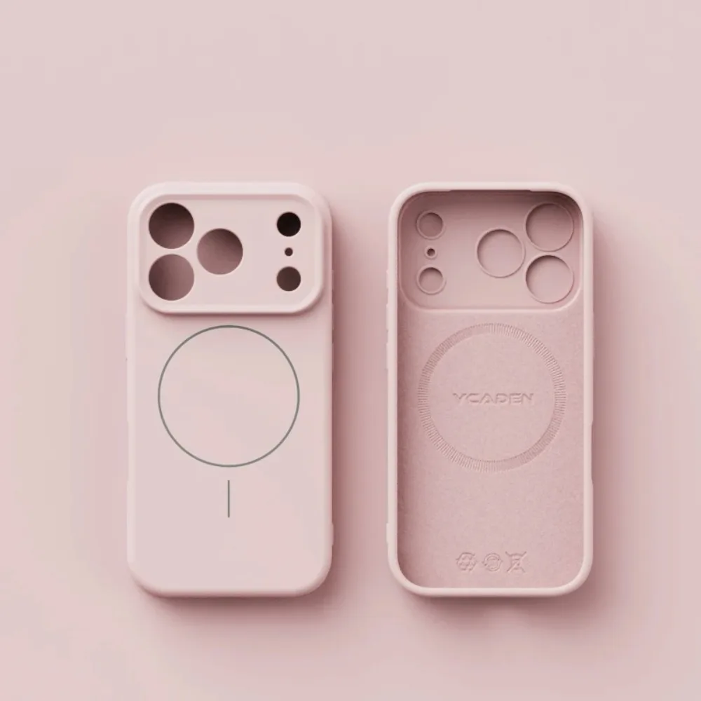 (iphone 16 Pro Max Rosa) Funda De Silicona Líquida Para Teléfono, Compatible Con Fijación Magnética Magsafe, Protege La Lente.