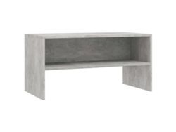 Mueble de TV gris cemento MAISON EXCLUSIVE en contrachapado (80x40x40 cm)
