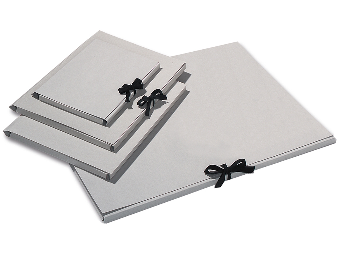 Carpeta de Dibujo FOLIA en Cartulina Gris Din A2 con Lazo
