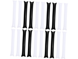 24 Palitos Inflables Para Fiestas, Palitos Largos De Ánimo, Blancos