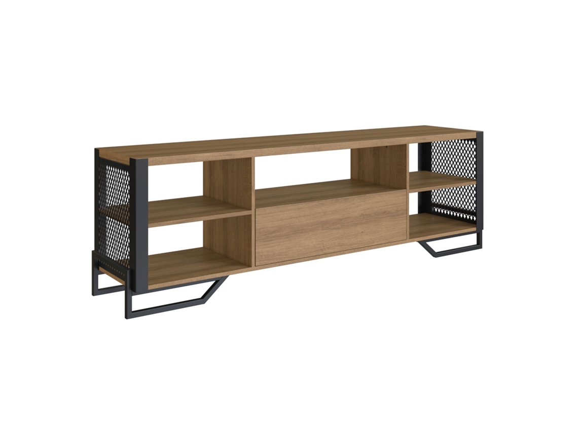 Mesa Television Con 1 Cajon Estilo Industrial 57X183x40 cm VENPRODIN