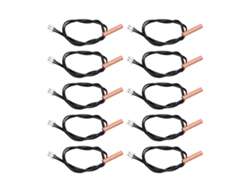 10 sondas de sensor de temperatura NTC de 10 K, impermeables, de cobre con PVC para aire acondicionado.