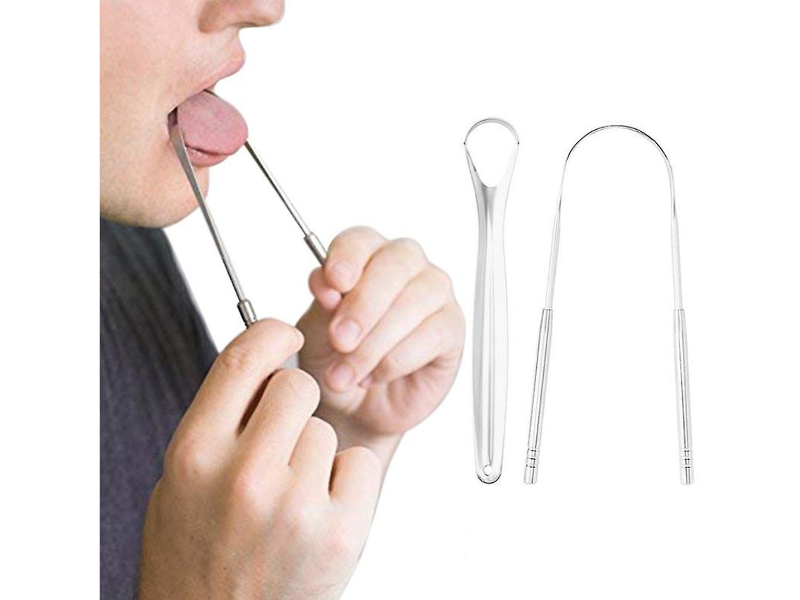Nuevo Juego De 2 Limpiadores De Lengua De Acero Inoxidable De 2 Piezas (modelo 2025) - Herramientas De Higiene Bucal