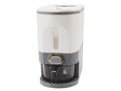 Dispensador De Arroz Hermético De Gran Capacidad De 5 Litros, Pp Pet, Para Arroz Y Cereales, Cocina, Gris S