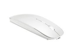 Ratón Inalámbrico Bluetooth Para Macbook Pro/air/ipad/notebook/imac/pc, Color Blanco, Con 3 Dpi, Batería Recargable Y Diseño Ligero.