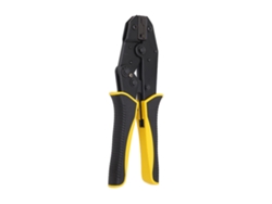Herramienta De Crimpado Con Trinquete Para Terminales De Bandera De 4,8-6,3 Mm Y 3,0-6,0 Awg, Fabricada En Acero Resistente Con Mango De Goma Anticaída.