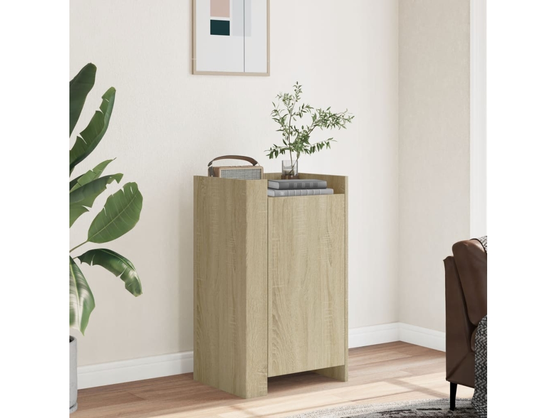 Aparador Madera De Ingeniería Roble Sonoma 45x35x75 Cm