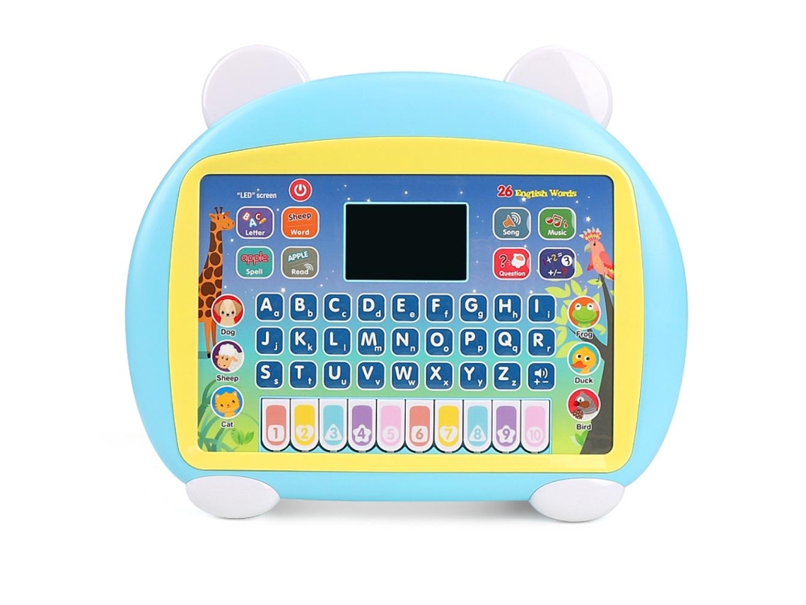 Ats-tableta Para Niños Con Pantalla Led Aprendizaje De Inglés 8 Modos Juguete Electrónico Interactivo Para Niños Y Niñas