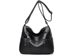 2026-bolso Cruzado Para Mujer De Cuero Sintético Suave Con Multiple Bolsillos Y Correa Ajustable