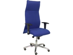 Silla de Escritorio Ejecutiva PYC Albacete XL Azul con ruedas de parqué (Brazos ajustables - Tejido)