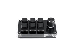 Teclado inalámbrico compatible con Bluetooth con botón de macro personalizado, teclado de 3 a 12 teclas Everley891