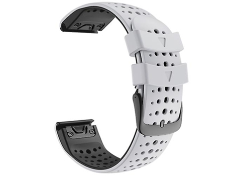 Correa Smartwatch Para Garmin Fenix 7 Blanco Negro VENISYMLIS