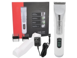 Máquina de cortar cabelo elétrica masculina 2026 com 2 pentes guia, ferramenta de corte 100-240V