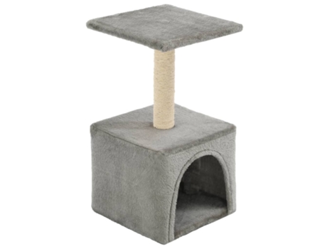 vidaXL Rascador para gatos con poste de sisal 55 cm gris