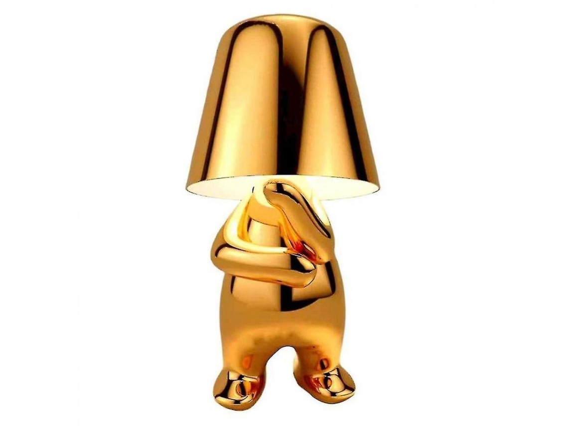 2026-lámpara De Mesa Portátil Inalámbrica Recargable Con 3 Niveles De Brillo Y Carga Usb Decorativa Dorada B Oro